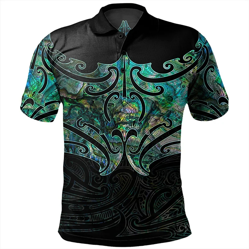 Vintage Fashion Nz - Polo de impressão 3D dos homens,