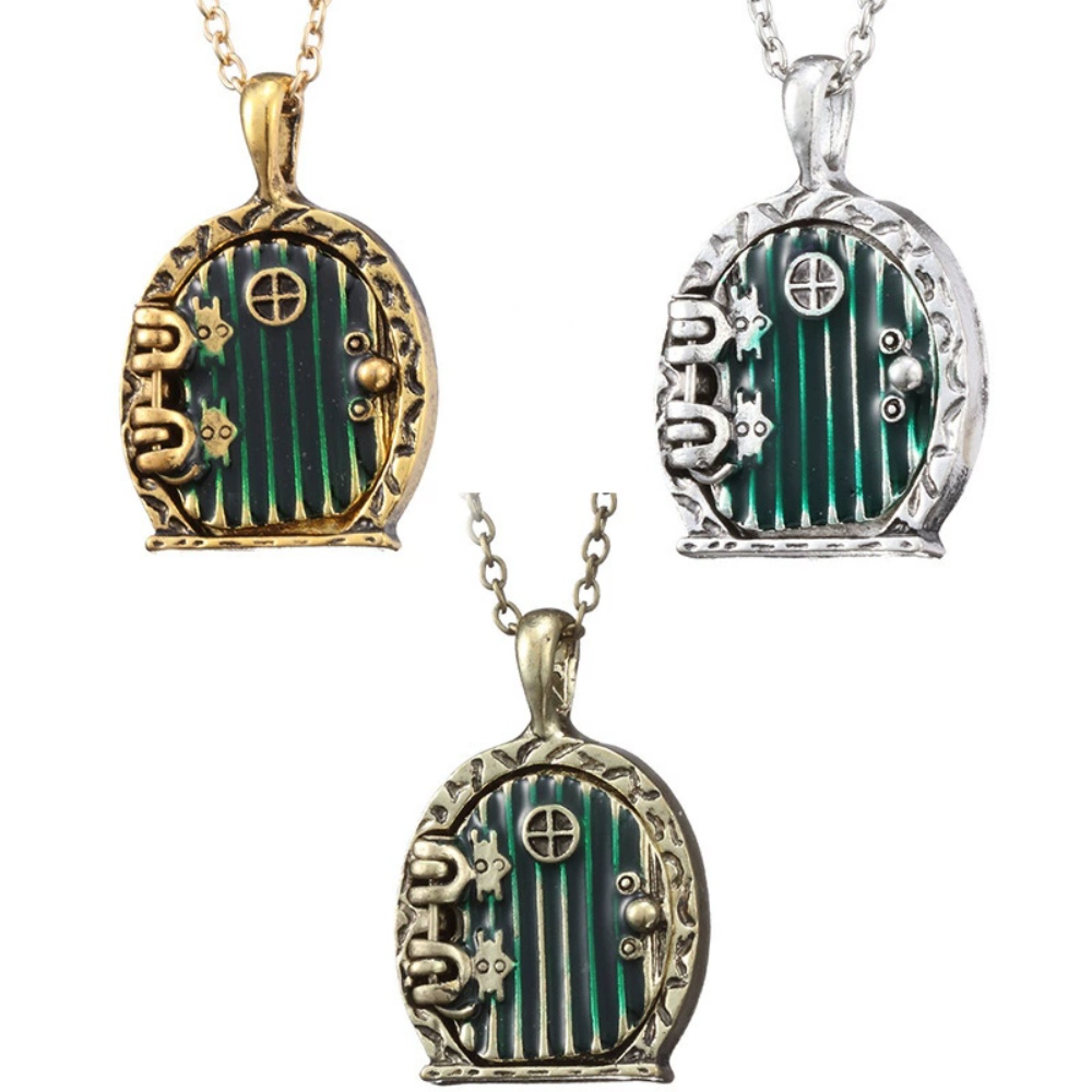Vintage Fashion Houses - Filme charme verde porta medalhão aberto