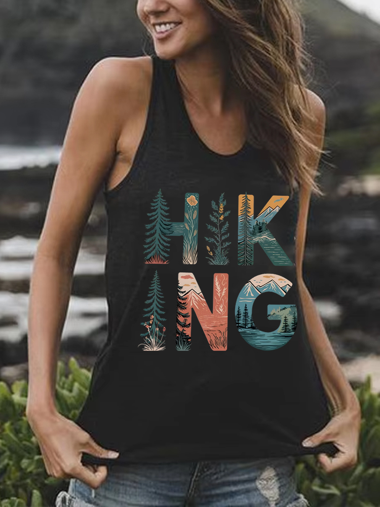 Vintage Fashion Gen Z - Camiseta Regata Vintage para Caminhadas, Sem