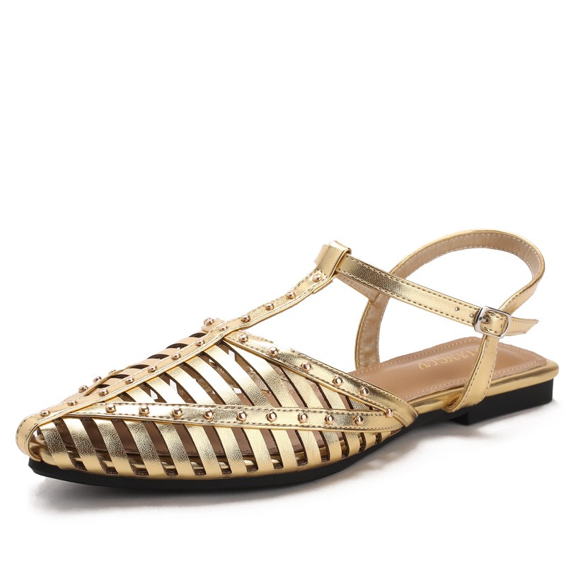 Vintage Fashion De - Sandálias Femininas de Verão Respiráveis Vazadas