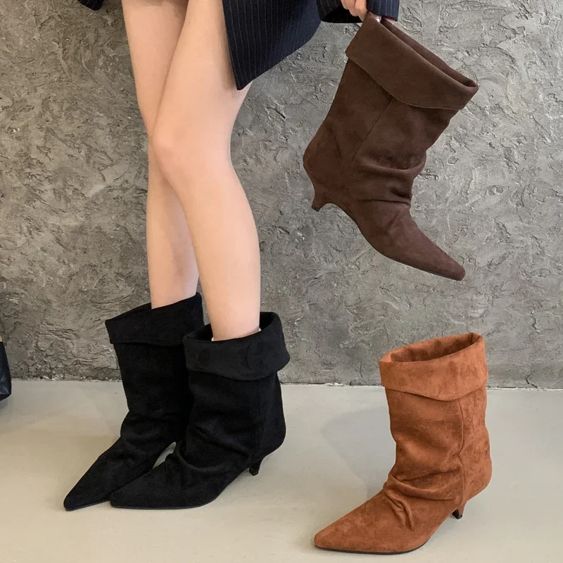 Vintage Fashion De - Botas de Cano Curto Vintage com