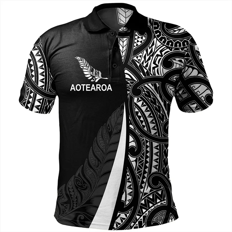 Vintage Fashion Nz - Polo de impressão 3D dos homens,