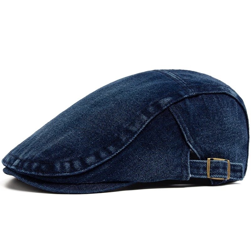 Vintage Fashion Nz - Boina Ajustável de Algodão Jeans Estilo