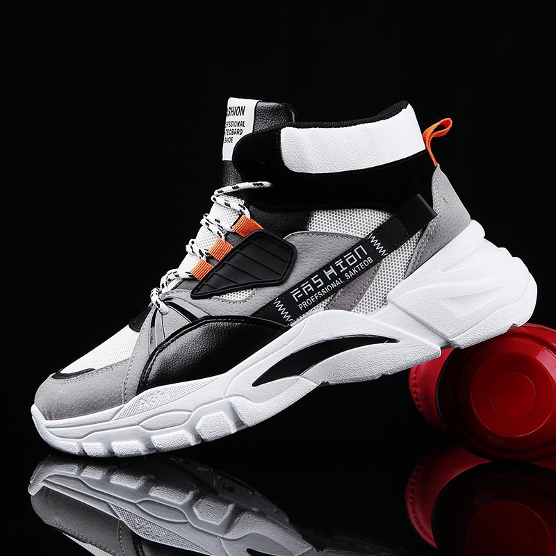 Vintage Fashion Brand Names - Hightop-Sapatilhas Esportivas Masculinas, Sapatilhas de Cima