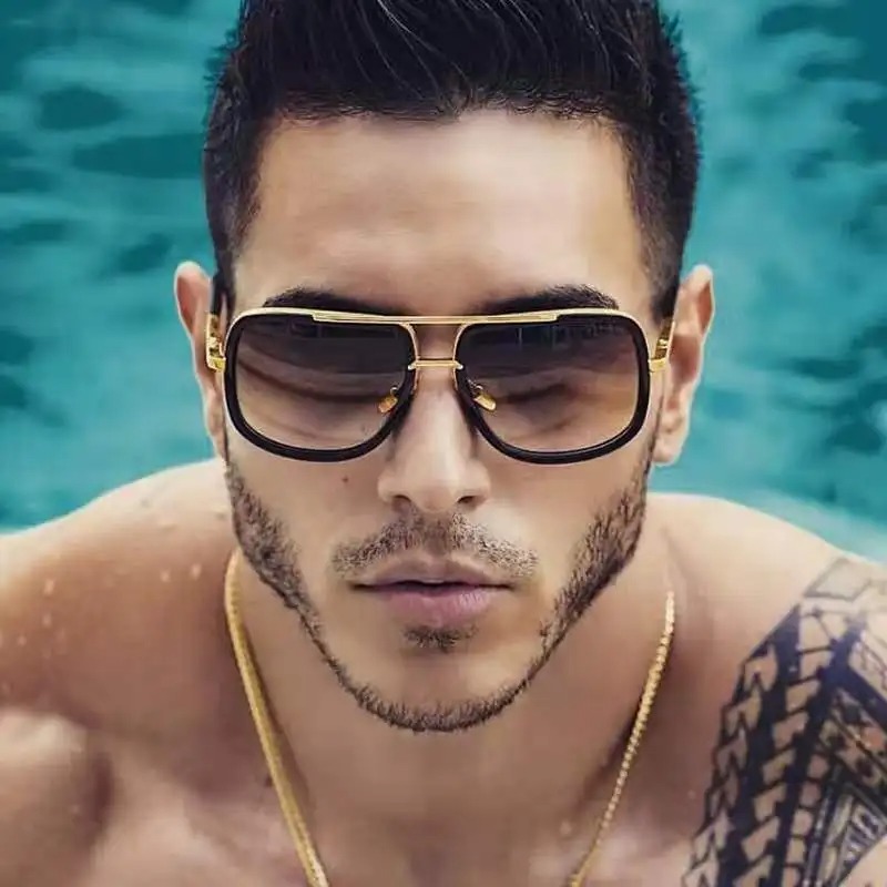 Vintage Fashion De - Novos Óculos de Sol Masculinos Modernos