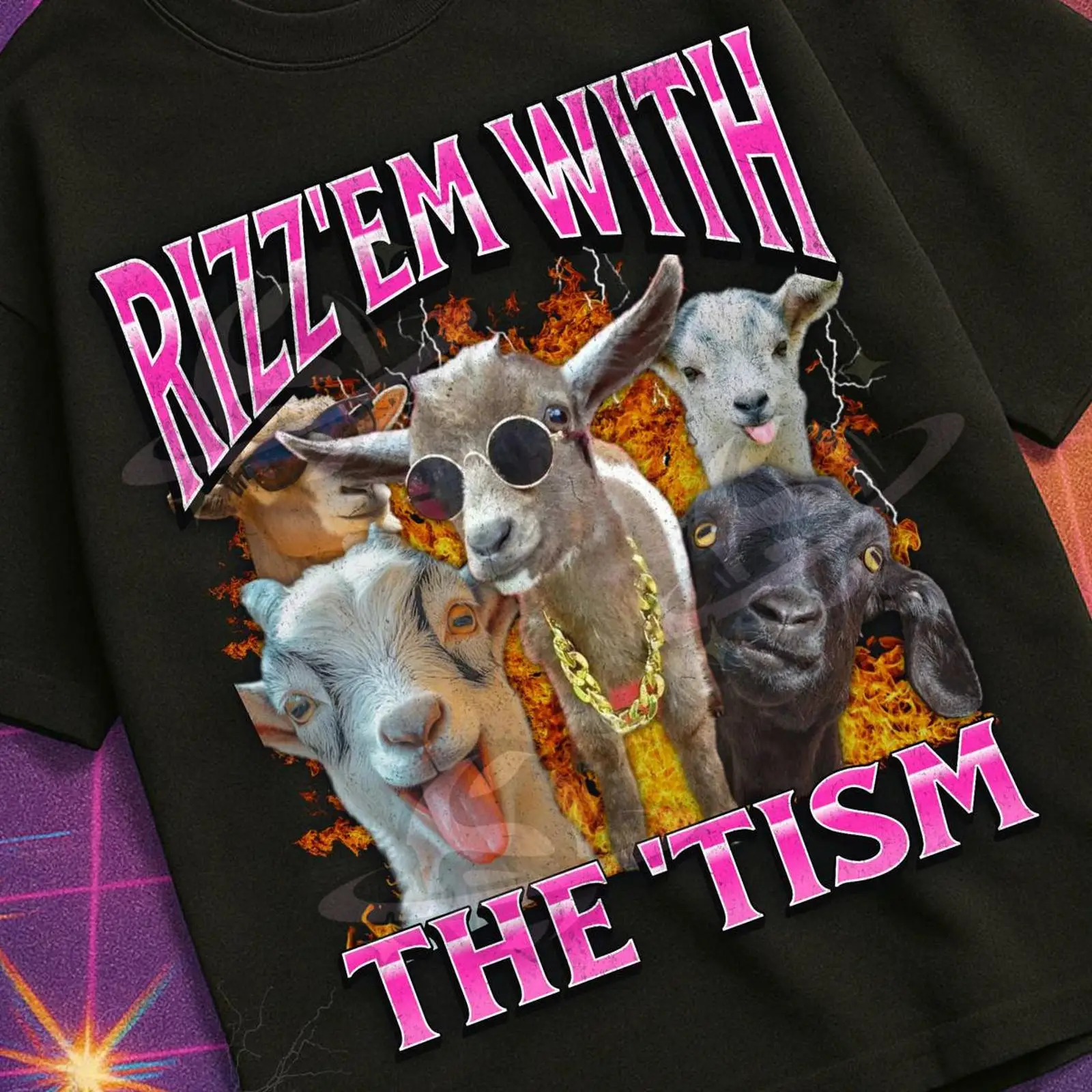 Vintage Fashion Gen Z - Camiseta Rizz 'Em With The 'Tism