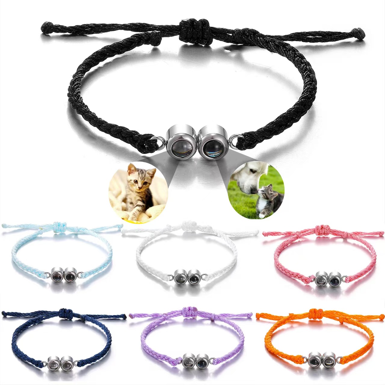 Vintage Fashion Photos - Pulseira Personalizada com Foto Colorida, Pulseira