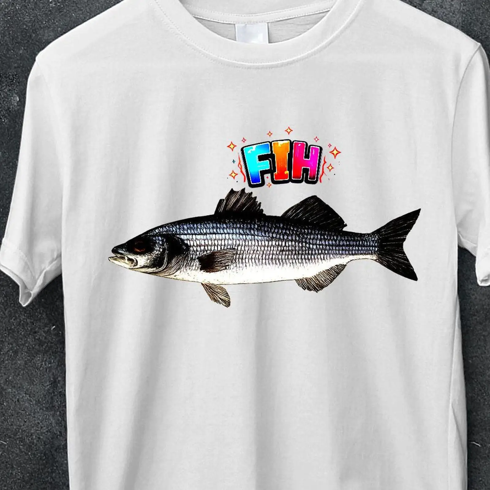 Vintage Fashion Gen Z - Camiseta Fih Fish Meme Engraçada Geração