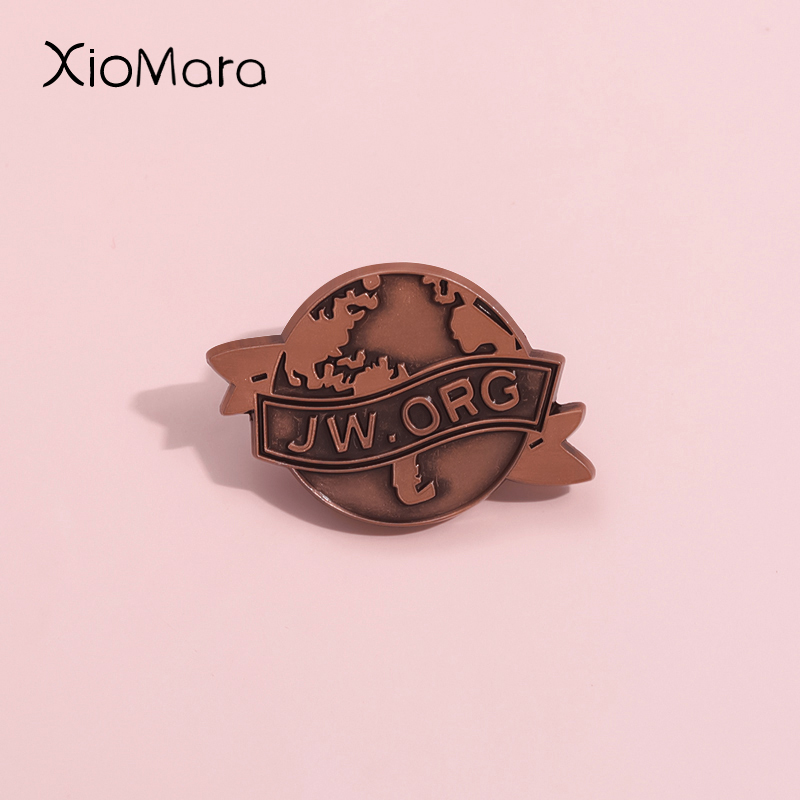 Vintage Fashion Org - JW ORG-Custom Earth Enamel Pins para