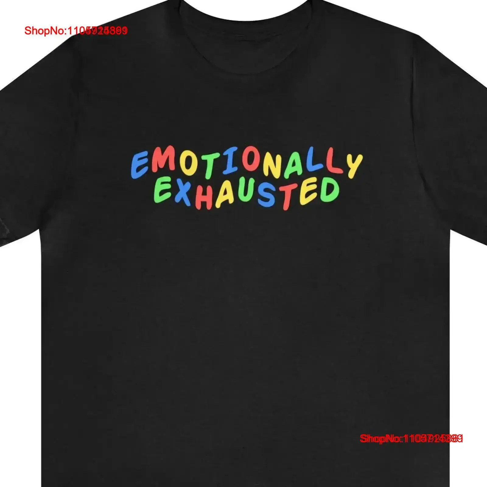 Vintage Fashion Gen Z - Camiseta Engraçada Meme Emotionally Exhausted Y2K