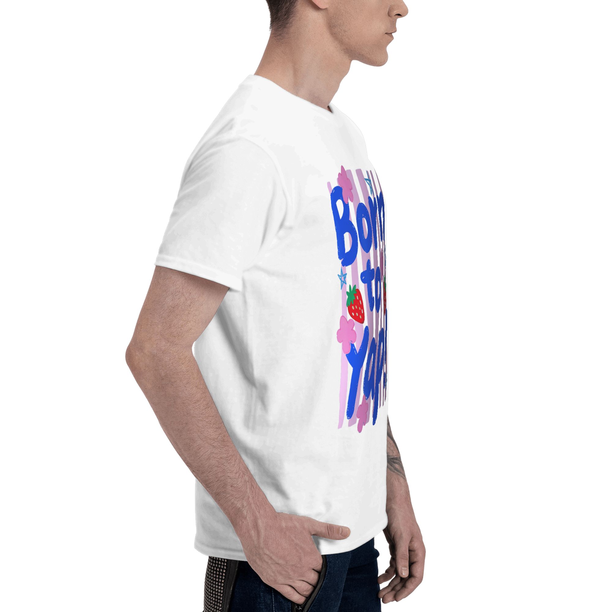 Camiseta masculina preppy born - Vintage Fashion Gen Z avaliação e preço