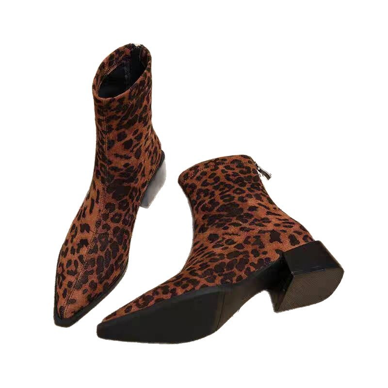 Novas Botas de Salto Baixo Fem - Vintage Fashion Dresses avaliação e preço