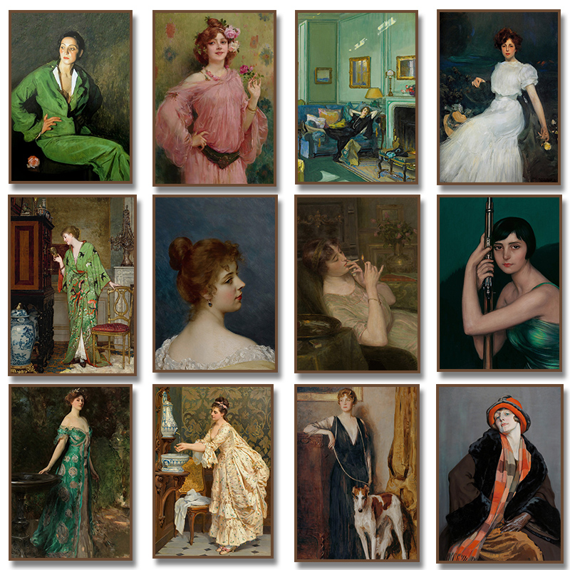 Pôster de Retrato de Mulheres  - Vintage Fashion Photos avaliação e preço