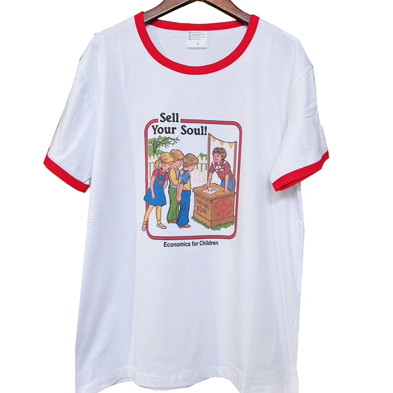 Camiseta de borracha do vintag - Vintage Fashion Research avaliação e preço