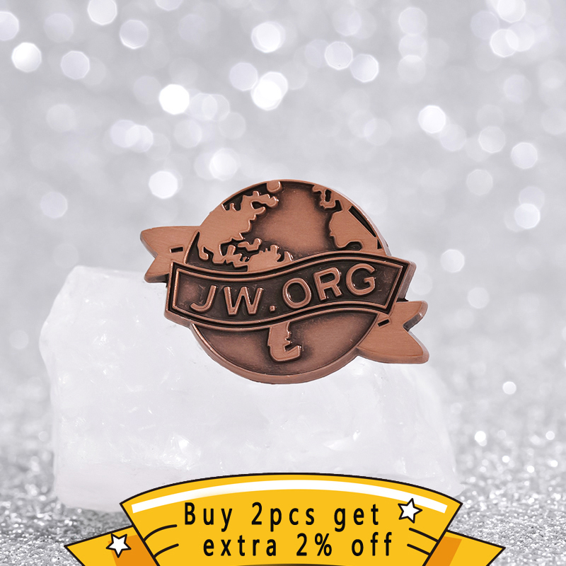 JW ORG-Custom Earth Enamel Pin - Vintage Fashion Org avaliação e preço