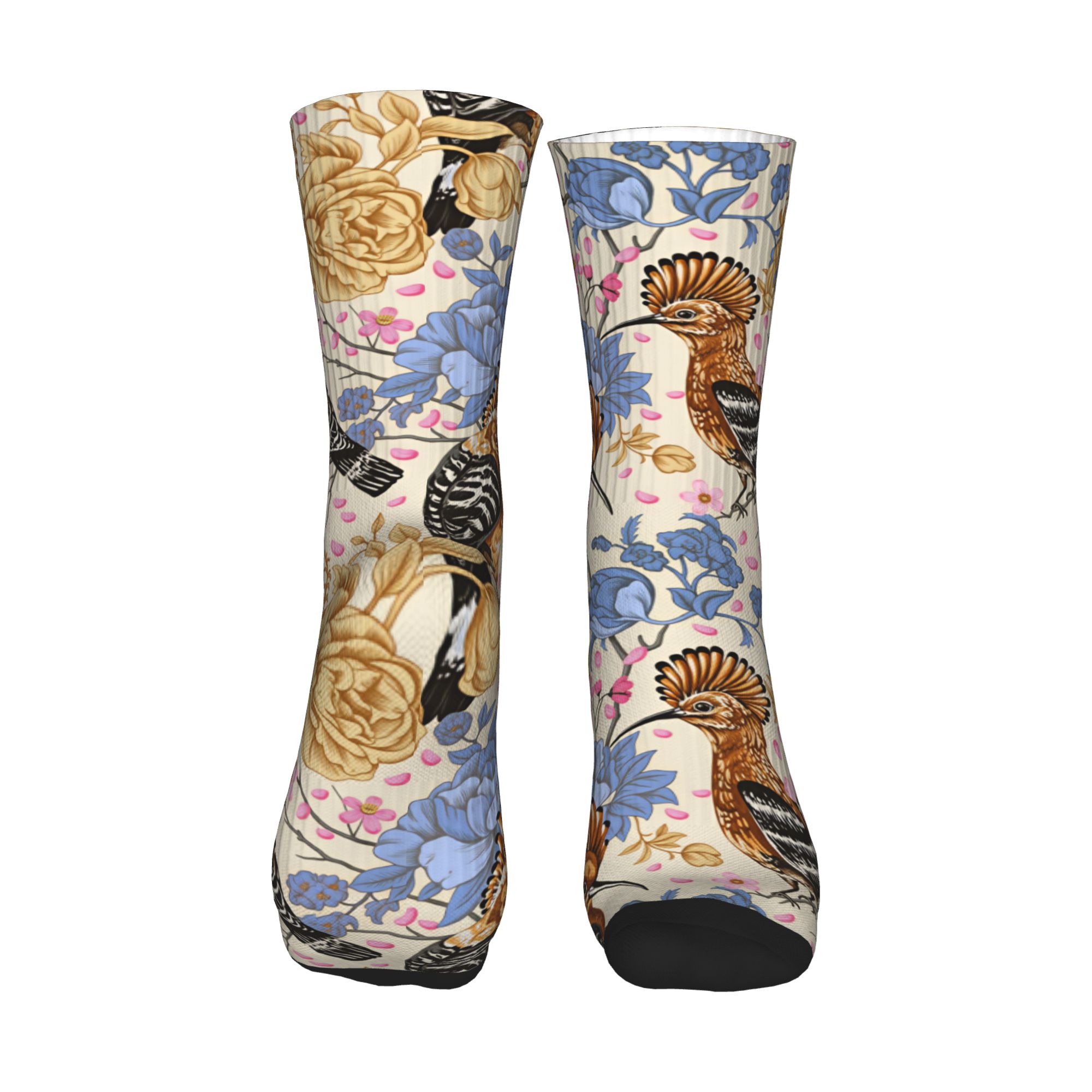 Hoopoe Bird Blue Peony Vintage - Vintage Fashion Dresses avaliação e preço